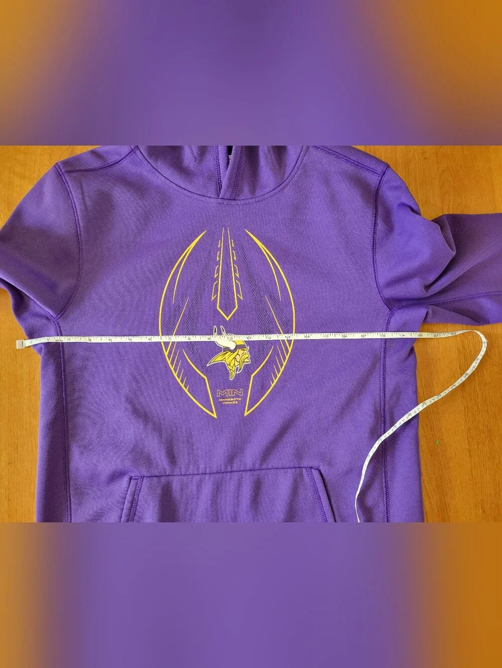 Nwot boys size xl MN Vikings hooded sweatshirt